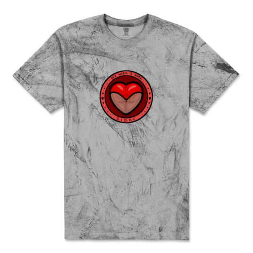 'Sex Work Is Work' Unisex Colour Blast Tee (no text) Thumbnail