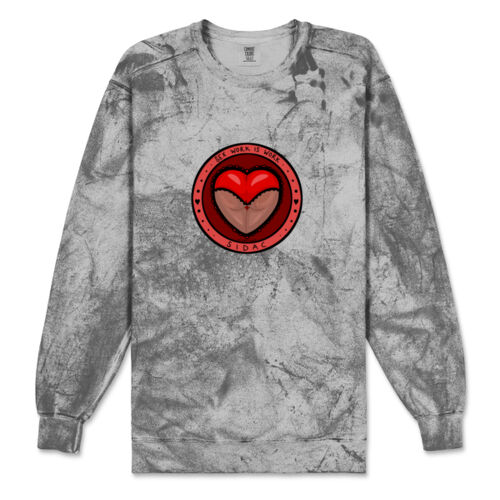 'Sex Work Is Work' Unisex Colour Blast Sweatshirt (no text) Thumbnail