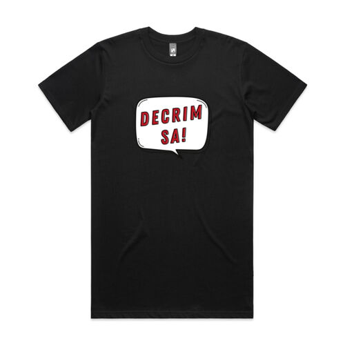 Decrim SA! Plus Size Tee (white text) Thumbnail