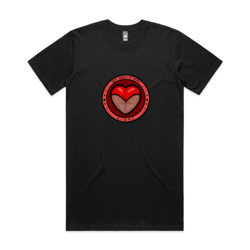 'Sex Work is Work' + Decrim SA! Plus Size Tee (white text) Thumbnail